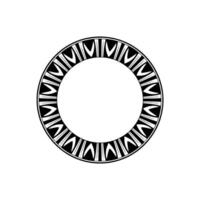 Geometric Circle Frame, Tribal Motif, Minimalist vector