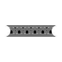 Geometric Archway Border, Art Deco Style, Arch vector