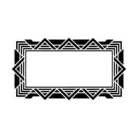 Geometric Deco Frame, Elegant Border, Minimalist, Illustration vector