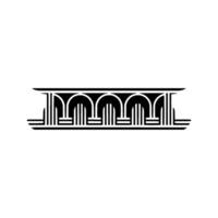 Art Deco Ornament, Geometric Border, Streamlined vector