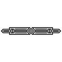 Geometric Deco Border, Streamlined, Pattern vector