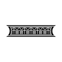 Art Deco Column Border, Geometric , Minimalist Style vector