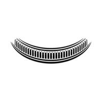 Minimalist Crescent Silhouette, Abstract Harmony vector