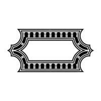 Art Deco Frame, Elegant Border, Vintage , Minimalist, Geometric, Monochrome, Decorative, Ornament, Pattern, Stylized, Classic, Retro, , Template, Invitation, Label, Background, Compositio vector
