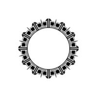 Geometric Circle Frame, Art Deco Style, Minimalist - Illustration vector