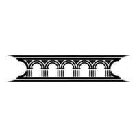 Classical Arch Motif, Elegant Border, Column vector
