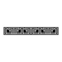Geometric Deco Border, Minimalist, Monochrome vector