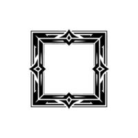 Geometric Deco Frame, Minimalist , Elegant Border, alternate version 67 vector