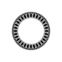 Minimalist Circular Emblem, Geometric , Modern, Composition vector