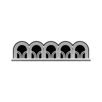 Art Deco Archway, Minimalist , Geometric Pattern, Line vector