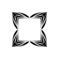 Geometric Black Frame, Abstract , Minimalist Elegance vector