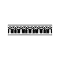 Gothic Arch Border, Elegant , Vintage Motif, Ornament vector
