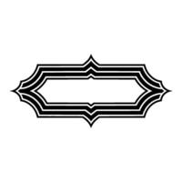 Art Deco Ornament Border, Elegant Gradient vector