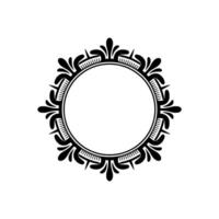 Intricate Black Frame, Minimalist , Decorative Border vector