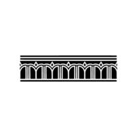 Art Deco Border, Geometric Ornamentation, Vintage, Pattern vector