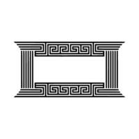 Geometric Greek Frame, Minimalist , Elegant Border vector