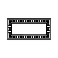 Geometric Frame, Minimalist , Blank Canvas, Rectangle vector