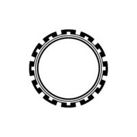 Geometric Circle Frame, Minimalist , Circular Border vector