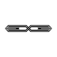 Geometric Arrowhead Emblem, Streamlined , Modern Abstract vector
