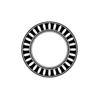 Minimalist Circular Emblem, Geometric , Modern - Composition vector