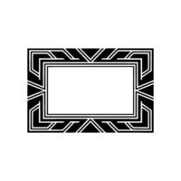 Geometric Deco Frame, Minimalist, alternate version 10 vector