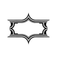 Art Deco Frame, Elegant Border, Vintage , Minimalist, Linear vector