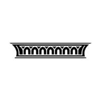 Art Deco Arch Ornament, Geometric , Minimalist Style, Pattern vector