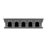 Elegant Archway Ornament, Classic , Minimalist Style vector