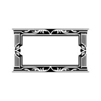 Art Deco Frame, Elegant Border, Vintage , Decorative Element - Retro vector