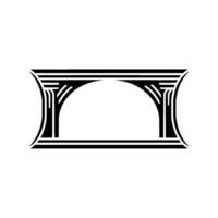 Abstract Archway, Minimalist , Geometric Portal vector