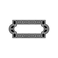 Geometric Deco Frame, Minimalist , Elegant Border, alternate version 70 vector