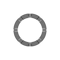 Minimalist Circular Emblem, Geometric Harmony vector