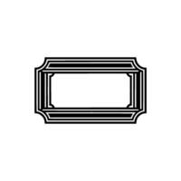 Minimalist Frame, Elegant Outline, Blank Canvas vector