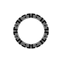 Geometric Circle Frame, Minimalist , Abstract Pattern, Decorative vector