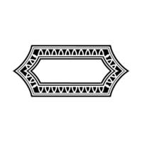 Geometric Deco Border, Elegant , Vintage Motif, Frame vector