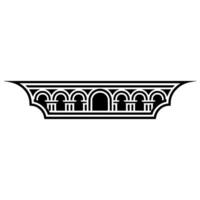 Art Deco Ornament, Geometric Border, Vintage - Linear vector