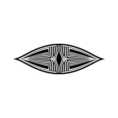 Abstract Eye Motif, Geometric Symmetry, Minimalist