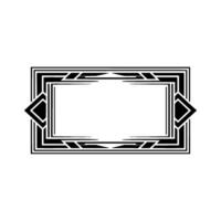Geometric Deco Frame, Minimalist , Elegant Border, alternate version 74 vector