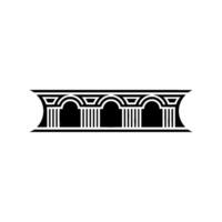 Geometric Archway, Minimalist , Architectural Emblem, Outline vector