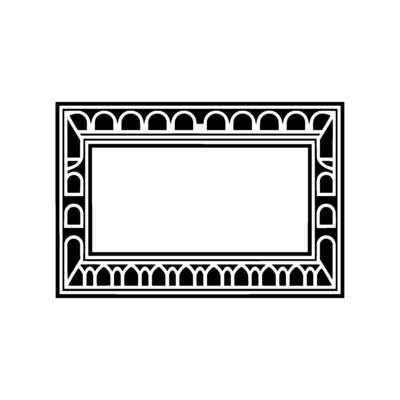 Geometric Frame, Art Deco Style, Minimalist, Artdeco