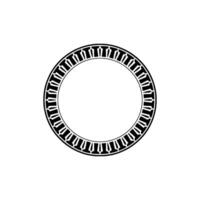 Geometric Circle Frame, Minimalist , Circular Motif, Round vector