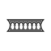 Elegant Column Border, Vintage , Minimalist Illustration vector