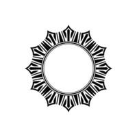 Geometric Sunburst Frame, Art Deco Style vector