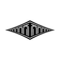 Geometric Deco Emblem, Modern Minimalist vector