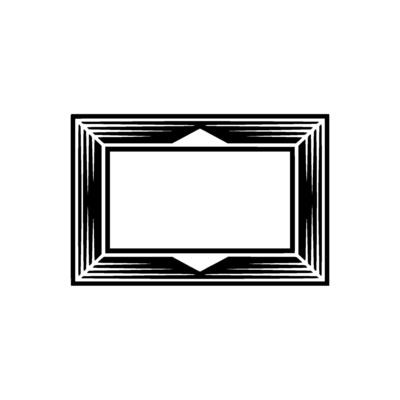 Geometric Frame, Minimalist Composition, Abstract