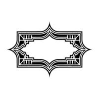 Art Deco Frame, Geometric Ornament, Elegant Border, Vintage - Minimalist vector