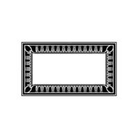Elegant Deco Frame, Vintage Border, Minimalist vector