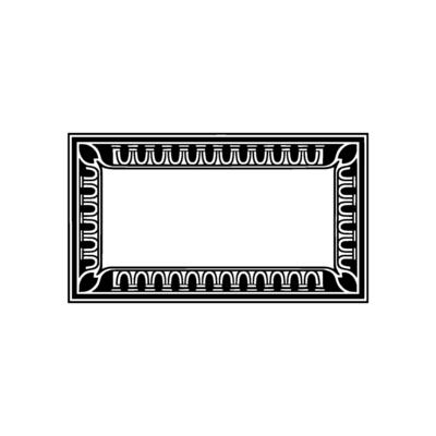 Elegant Deco Frame, Vintage Border, Minimalist