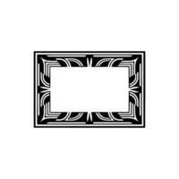 Art Deco Frame, Geometric Elegance, Vintage - Style vector