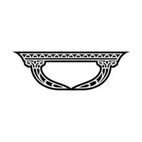 Intricate Celtic Ornament, Vintage Element, Border vector